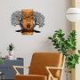 Wallity Eva Escultura de pared Negro y Nogal